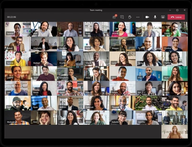 Microsoft Teams Large Gallery View